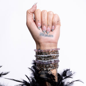 Cinematic Jumbo Lavender Barrel Crystal Bracelet