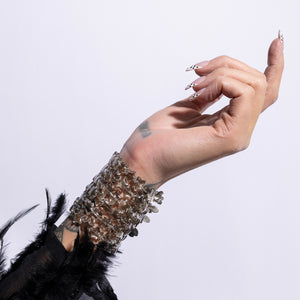 Billboard Gaze Jumbo Gray Star Crystal Bracelet