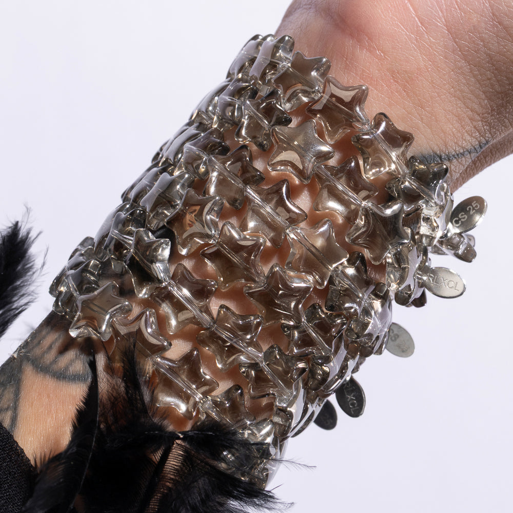 Billboard Gaze Jumbo Gray Star Crystal Bracelet