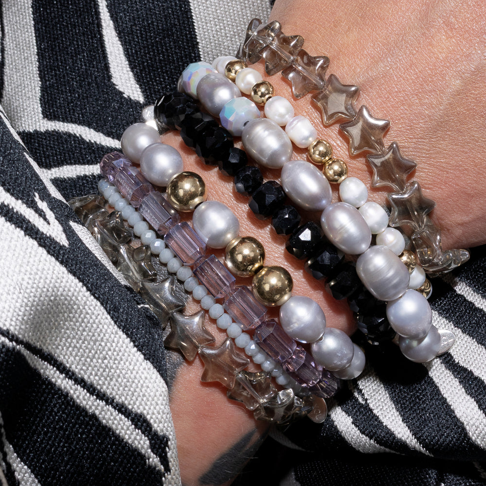 Cinematic Jumbo Lavender Barrel Crystal Bracelet