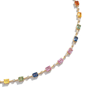 Forever Collection 14K Yellow Gold and Gemstone Tennis Bracelets