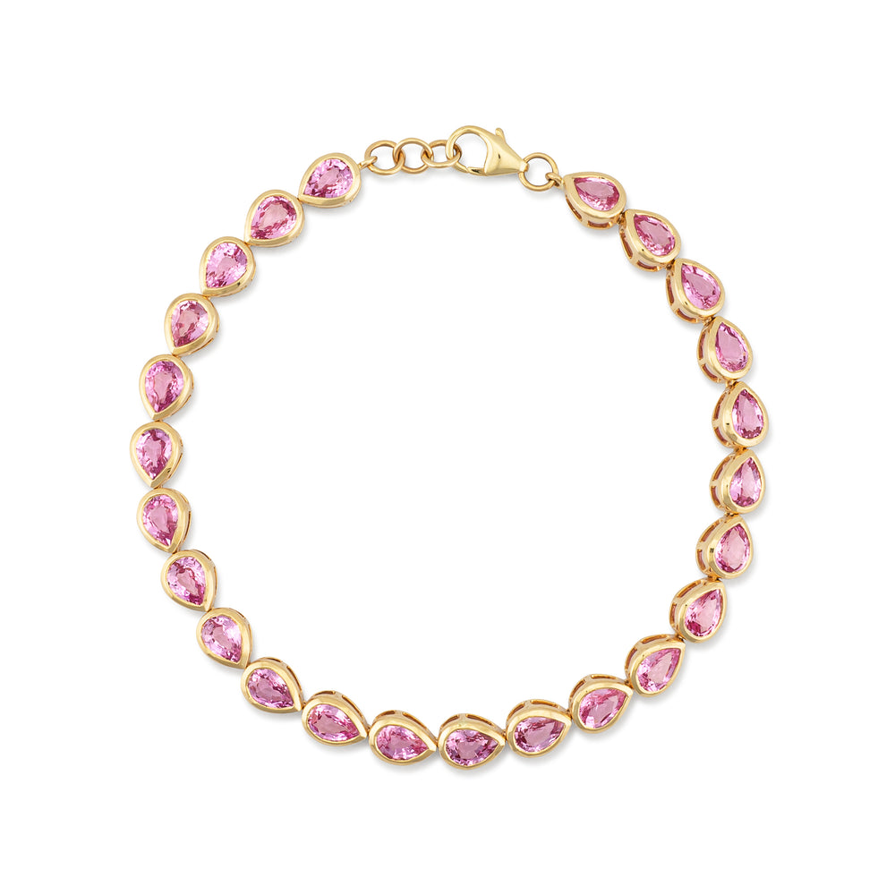 Forever Collection 14K Yellow Gold and Gemstone Tennis Bracelets