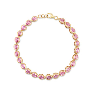 Forever Collection 14K Yellow Gold and Gemstone Tennis Bracelets
