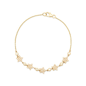 Forever Collection 14K Yellow Gold and Gemstone Tennis Bracelets