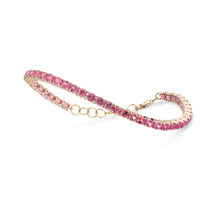 Forever Collection 14K Yellow Gold and Gemstone Tennis Bracelets
