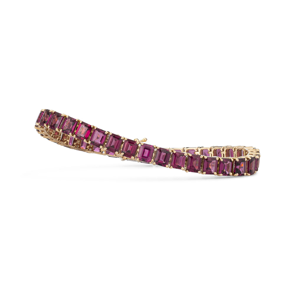 Forever Collection 14K Yellow Gold and Gemstone Tennis Bracelets