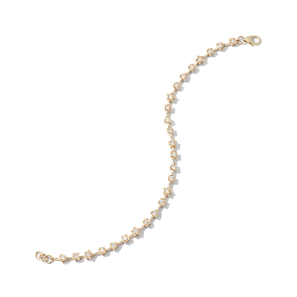 Forever Collection 14K Yellow Gold and Gemstone Tennis Bracelets
