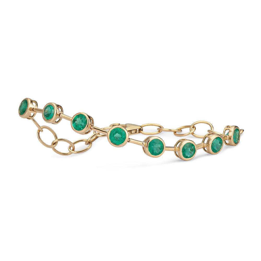 Forever Collection 14K Yellow Gold and Gemstone Tennis Bracelets