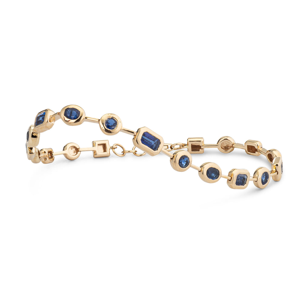 Forever Collection 14K Yellow Gold and Gemstone Tennis Bracelets