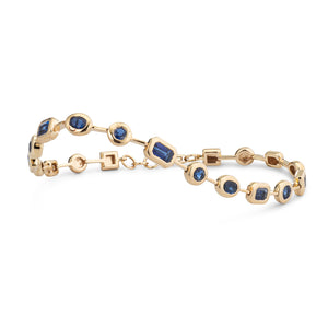 Forever Collection 14K Yellow Gold and Gemstone Tennis Bracelets