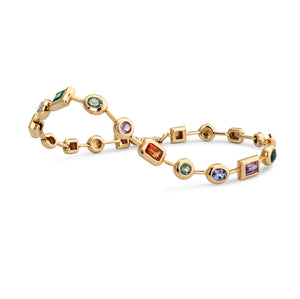 Forever Collection 14K Yellow Gold and Gemstone Tennis Bracelets