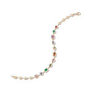 Forever Collection 14K Yellow Gold and Gemstone Tennis Bracelets