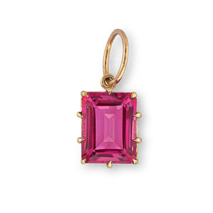 Glam 14K Yellow Gold and Gemstone Heirloom Charm