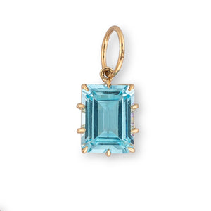 Glam 14K Yellow Gold and Gemstone Heirloom Charm
