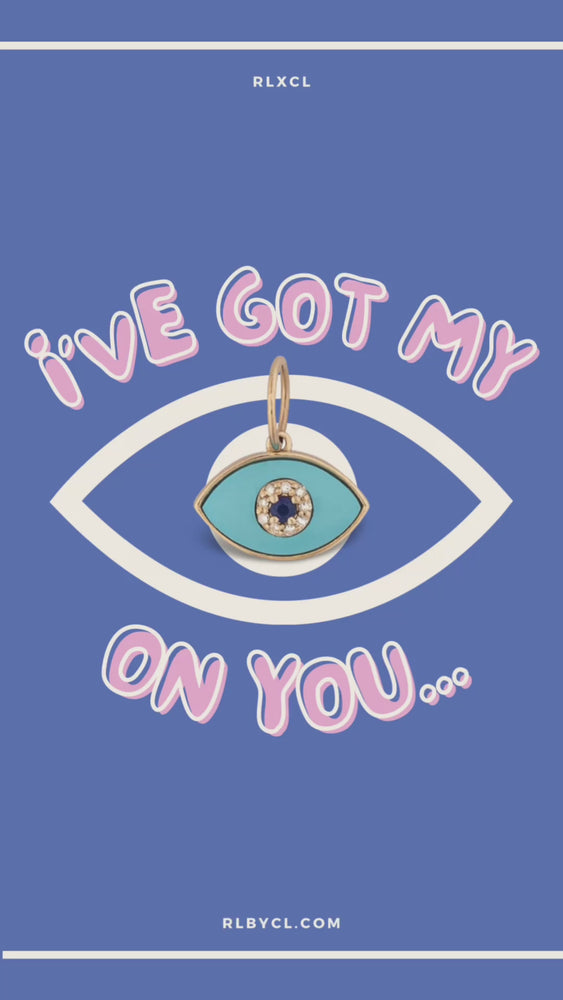 
            
                Load and play video in Gallery viewer, All Eyes On You 14K Yellow Gold and Gemstone Heirloom Charm
            
        