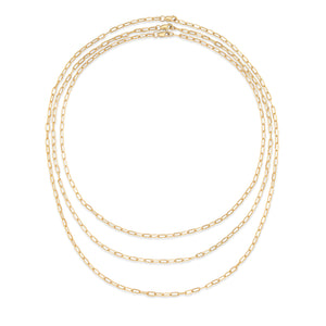 Tough Daisy Micro Itsy Gold Filled Paperclip Chain