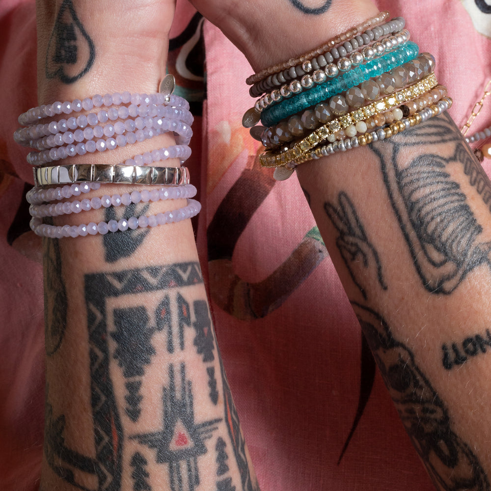 Everlasting Gray Itsy 3pc Bracelet Stack