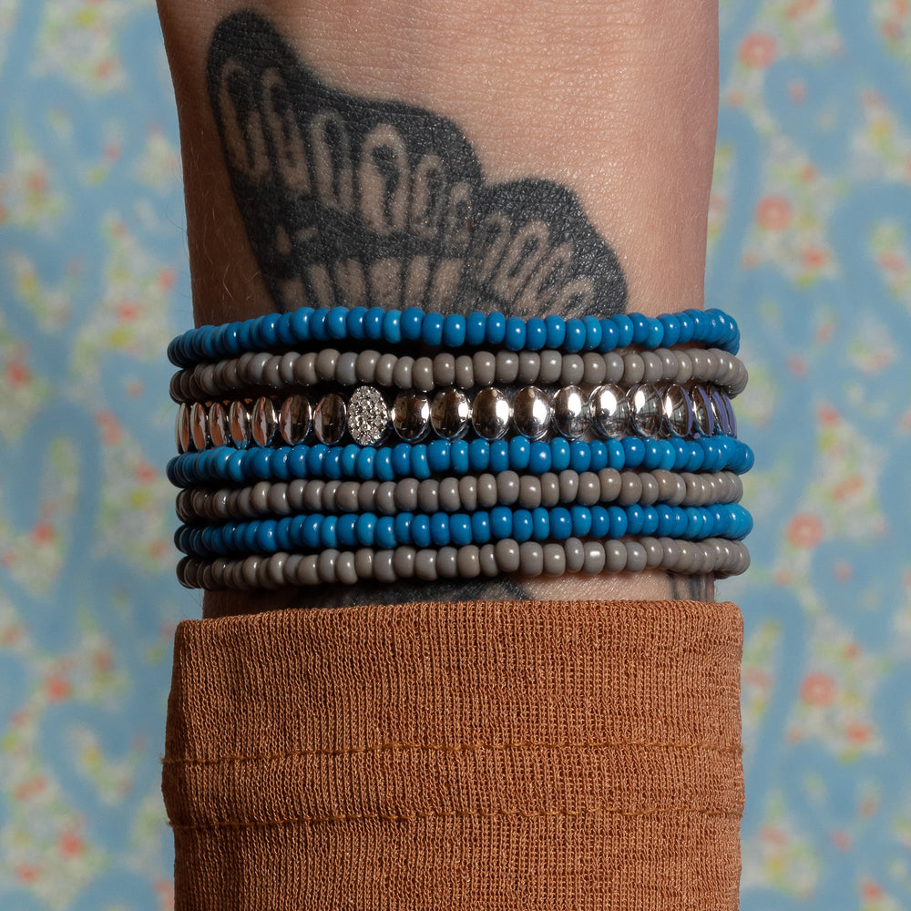 Bold Beauty Blue Itsy 3pc Bracelet Stack