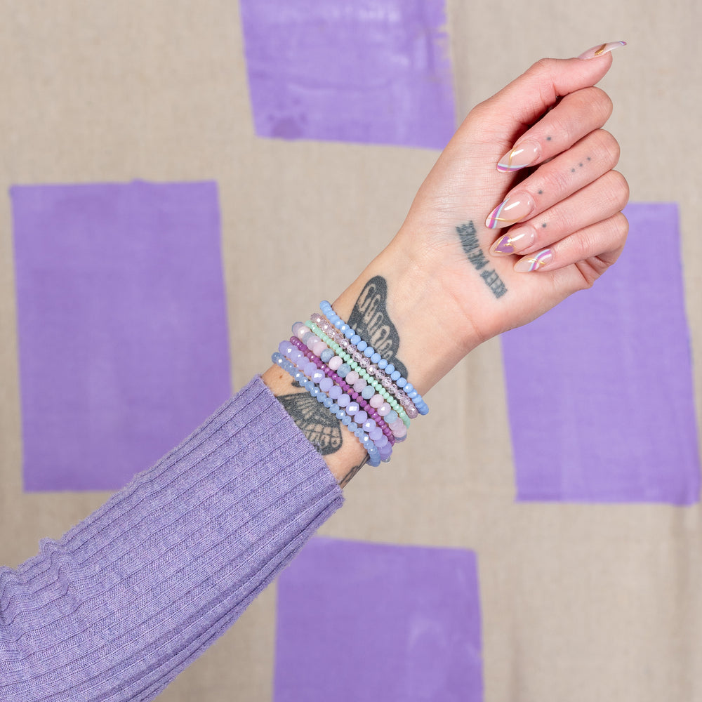Laid Back Itsy 3pc Crystal Bracelet Stack